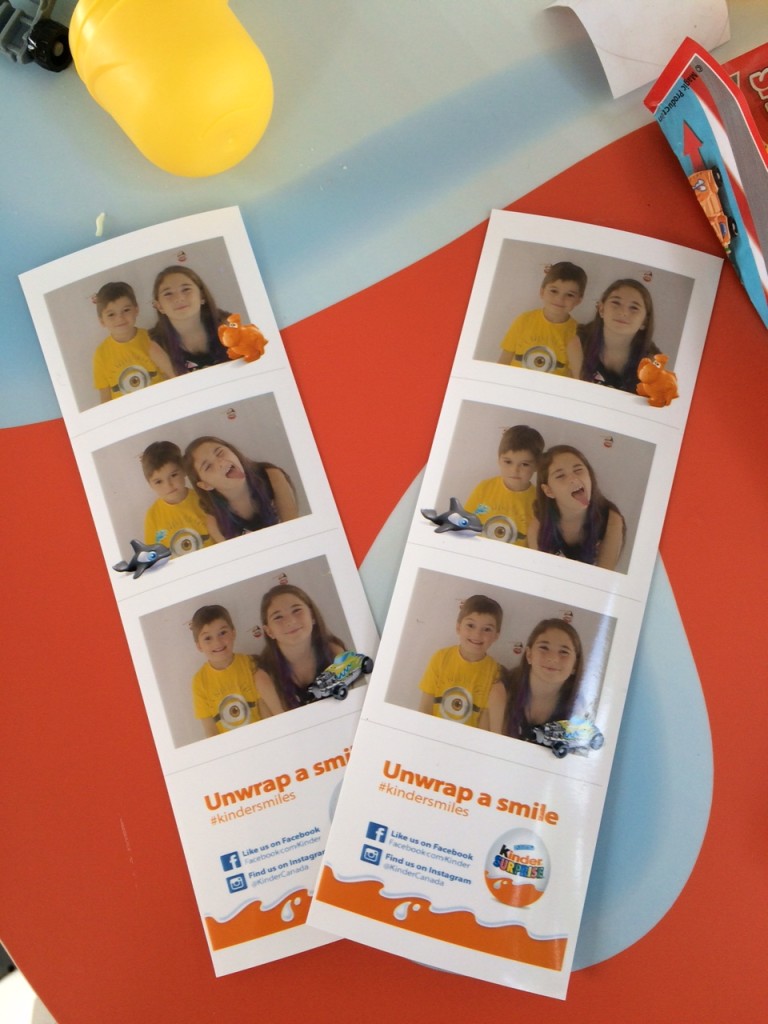 #KinderSmiles at the Kinder booth at the CNE