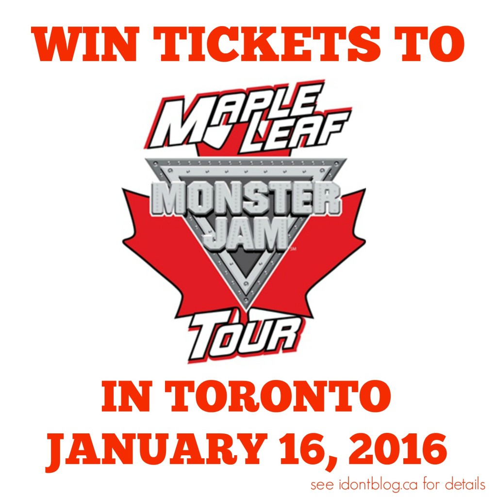 Win a family pass of tickets to see Monster Jam in Toronto on January 16, 2016 from IDontBlog.ca!