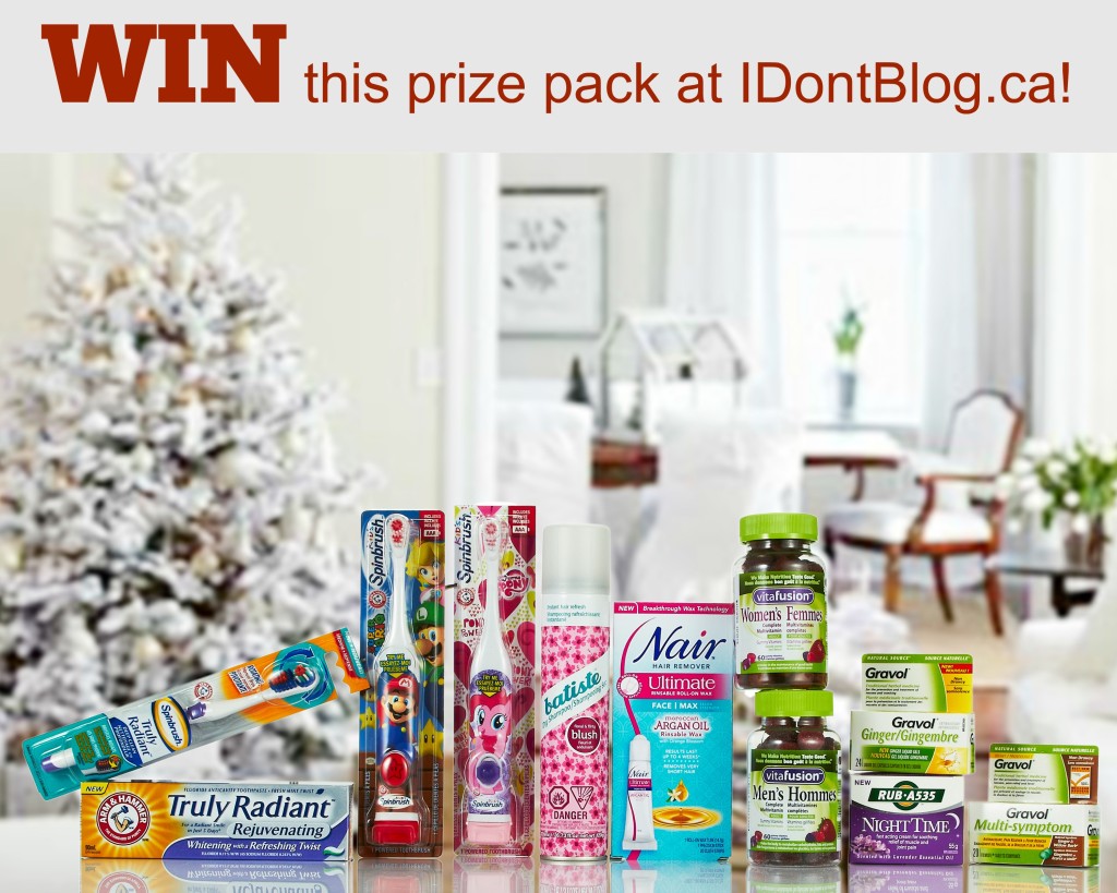 Win a festive prize pack of Church & Dwight products worth more than $100 at IDontBlog.ca!