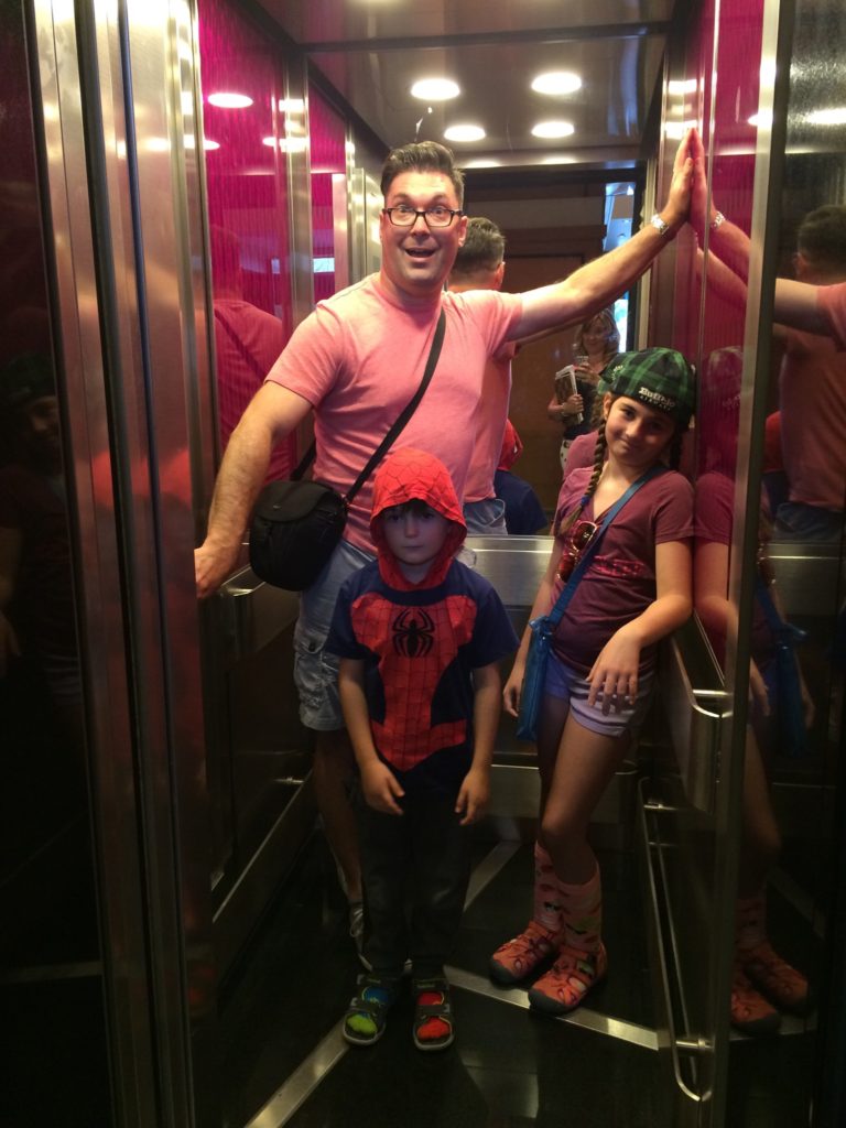 Tiny elevators at Le Cantlie Suites, so pack light