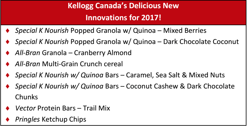 New Kellogg's products are delicious AND healthy!