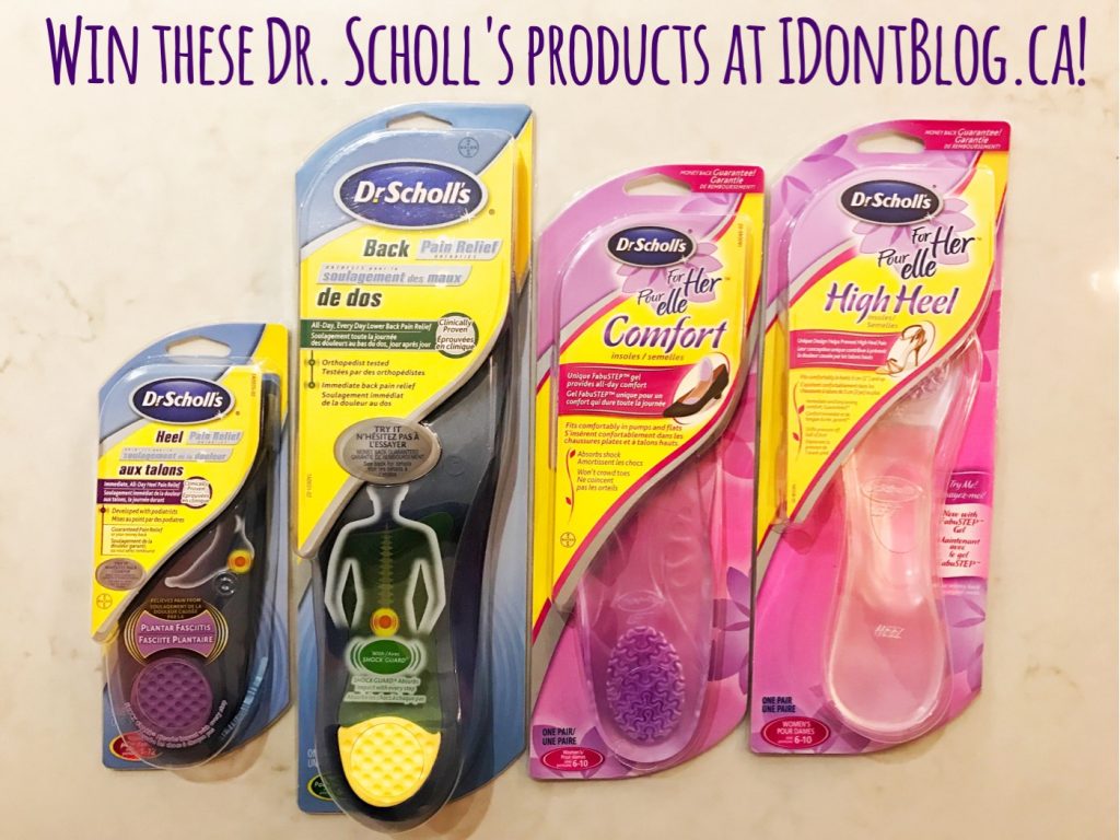 Win these Dr. Scholl's products at IDontBlog